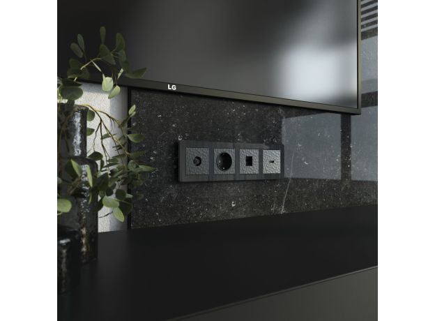 Накладка для розетки HDMI (Hammar черный) W1296008