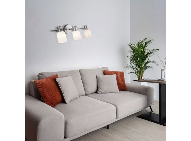 Настенный светильник с поворотными плафонами 20089/3 хром