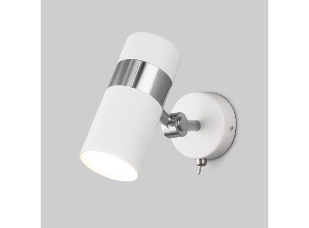 Настенный светильник с поворотным плафоном 20096/1 белый/ хром