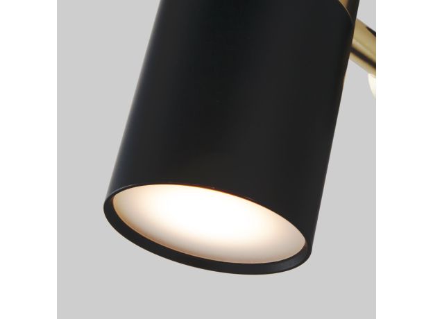 Настенный светильник с выключателем 20096/1 черный/золото