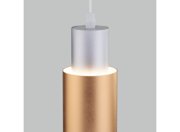 Подвесной светодиодный светильник 50204/1 LED матовое серебро/матовое золото