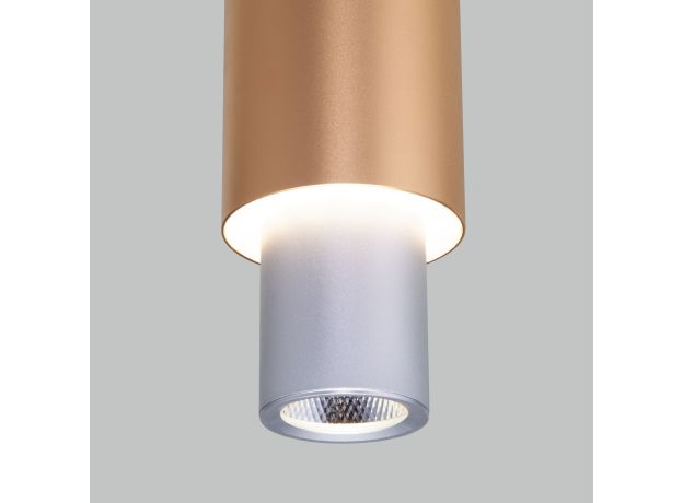 Подвесной светодиодный светильник 50204/1 LED матовое серебро/матовое золото