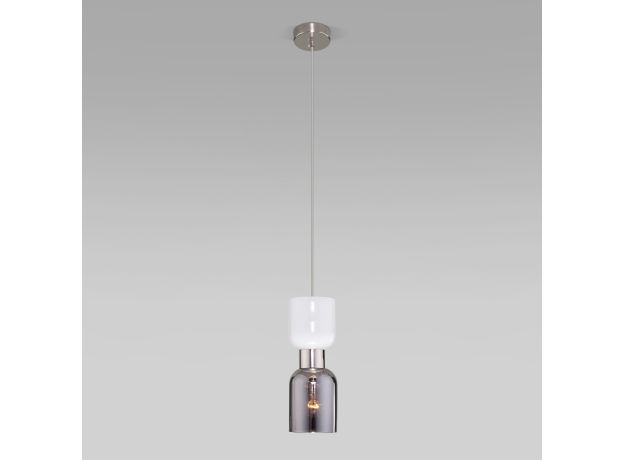 Подвесной светильник со стеклянным плафоном 50118/1 никель