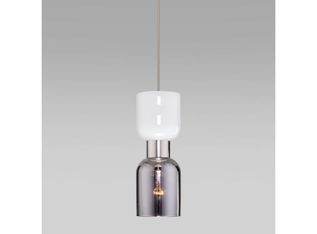 Подвесной светильник со стеклянным плафоном 50118/1 никель