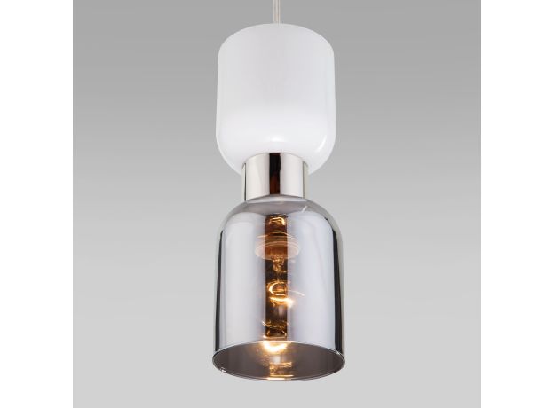 Подвесной светильник со стеклянным плафоном 50118/1 никель