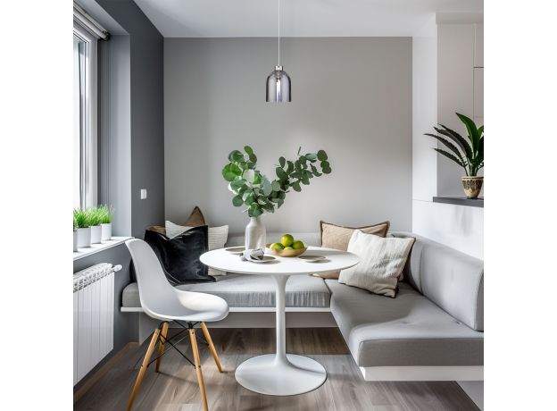 Подвесной светильник со стеклянным плафоном 50119/1 никель