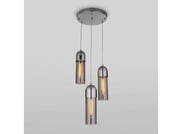 Подвесной светильник со стеклянными плафонами 50180/3 дымчатый