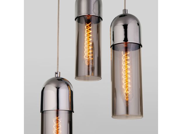 Подвесной светильник со стеклянными плафонами 50180/3 дымчатый