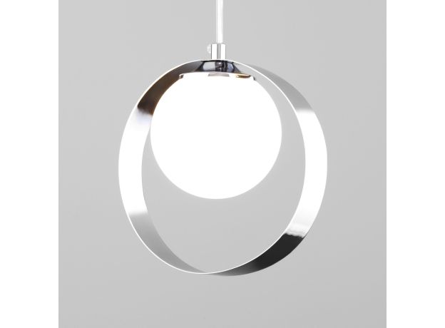 Подвесной светильник со стеклянным плафоном 50205/1 хром