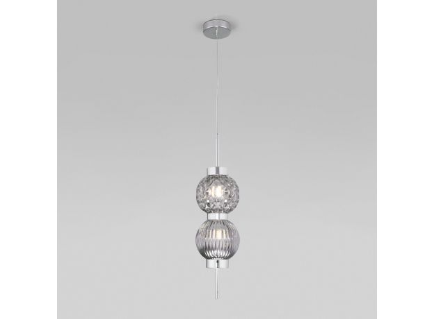 Подвесной светильник со стеклянными плафонами 50186/2 хром