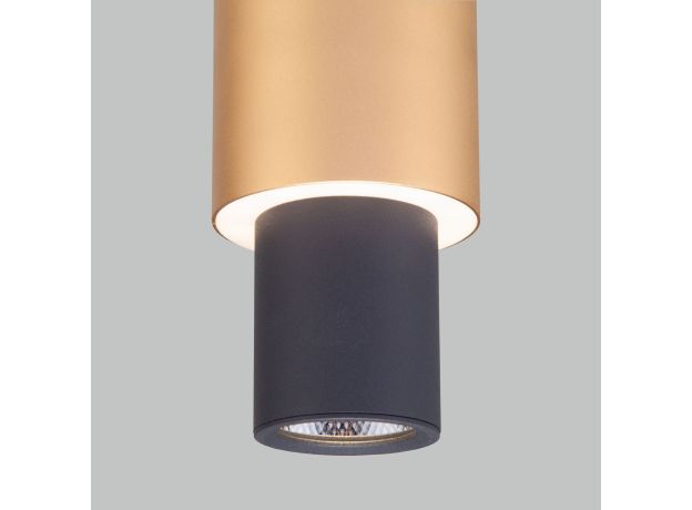 Подвесной светодиодный светильник 50204/1 LED черный/матовое золото