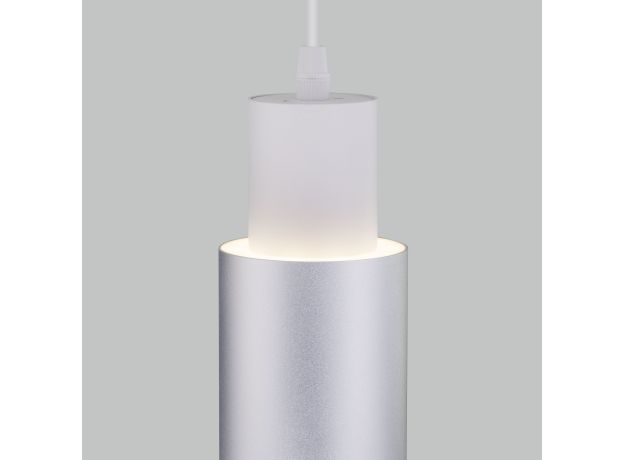 Подвесной светодиодный светильник 50204/1 LED белый/матовое серебро