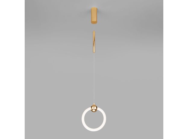 Подвесной светодиодный светильник 90165/1 золото