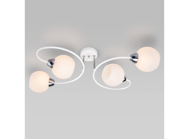 Потолочная люстра со стеклянными плафонами 30136/4 белый