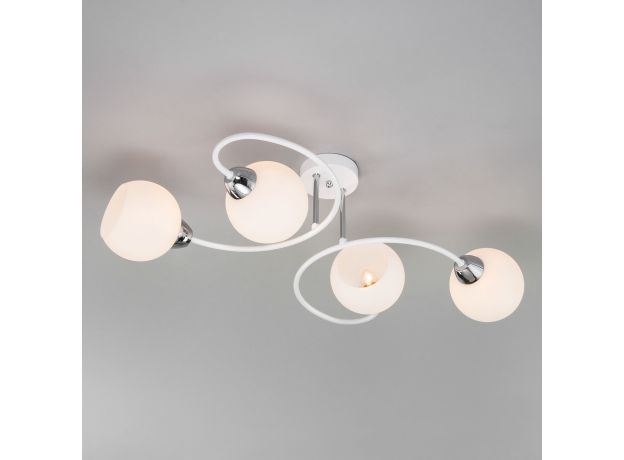 Потолочная люстра со стеклянными плафонами 30136/4 белый