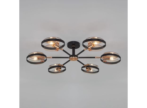 Потолочный светильник в стиле лофт 70121/6 черный