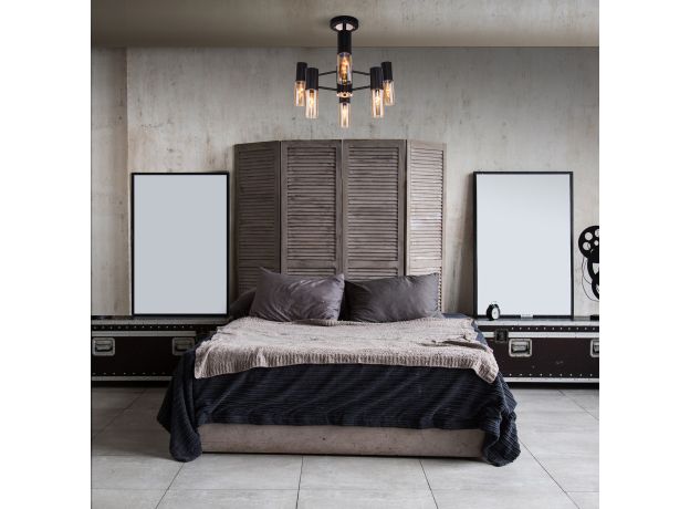 Потолочная люстра в стиле лофт 70125/6 черный