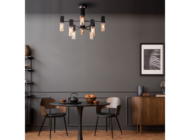 Потолочная люстра в стиле лофт 70125/8 черный