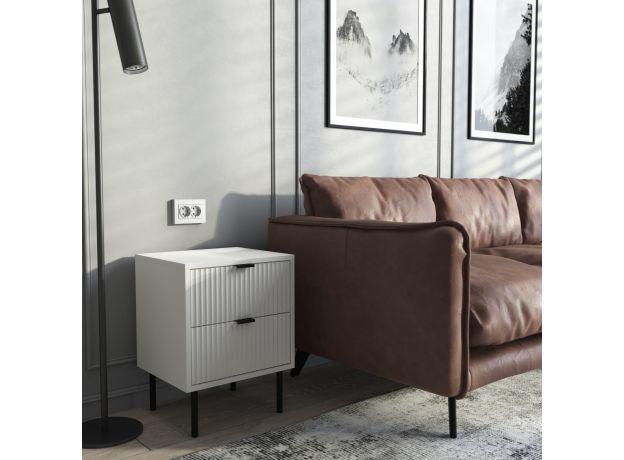 Рамка из поликарбоната для двойной розетки Hammer белый W0082401