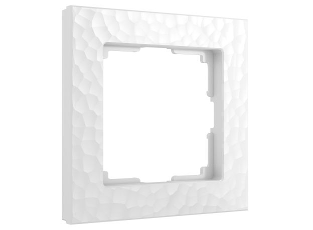 Рамка из поликарбоната на 1 пост Hammer белый W0012401