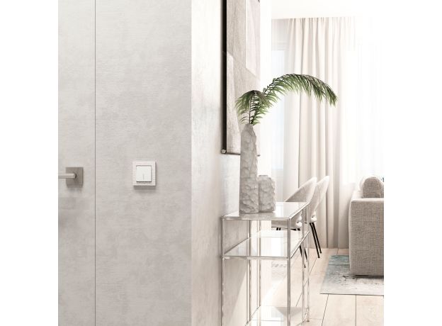 Рамка из поликарбоната на 1 пост Hammer белый W0012401