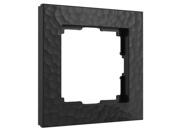 Рамка из поликарбоната на 1 пост Hammer черный W0012408