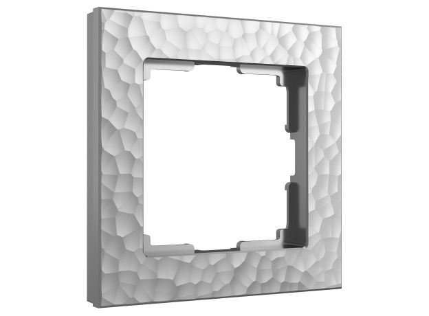 Рамка из поликарбоната на 1 пост Hammer серебряный W0012406