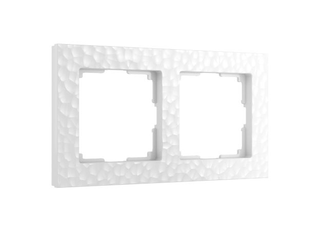 Рамка из поликарбоната на 2 поста Hammer белый W0022401