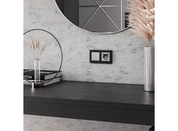 Рамка из поликарбоната на 2 поста Hammer черный W0022408