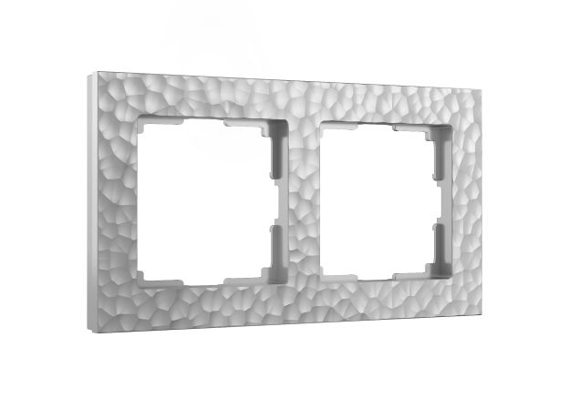 Рамка из поликарбоната на 2 поста Hammer серебряный W0022406