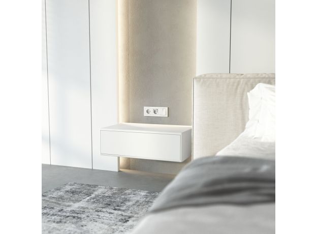 Рамка из поликарбоната на 3 поста Hammer белый W0032401