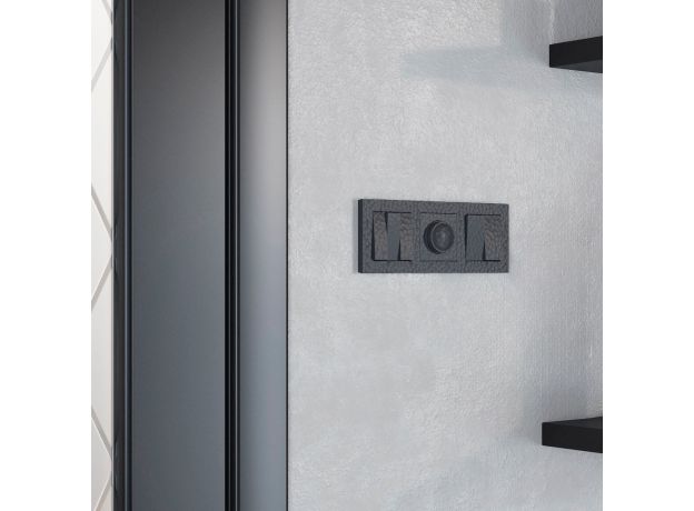 Рамка из поликарбоната на 3 поста Hammer черный W0032408