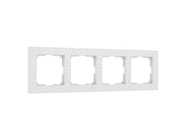 Рамка из поликарбоната на 4 поста Hammer белый W0042401