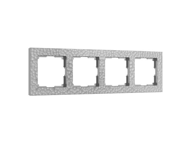 Рамка из поликарбоната на 4 поста Hammer серебряный W0042406