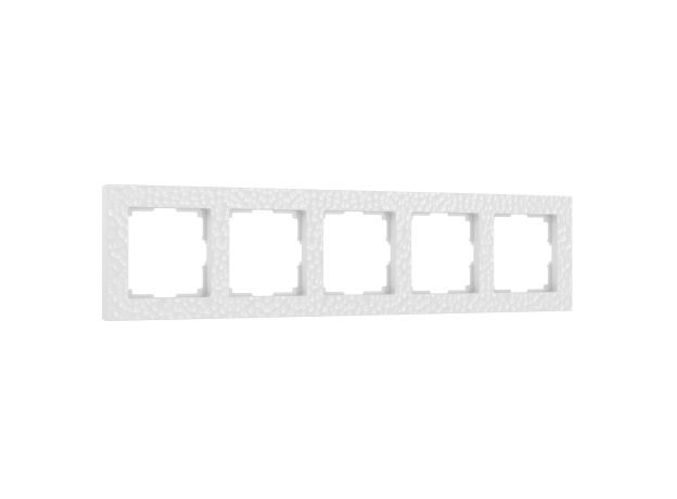 Рамка из поликарбоната на 5 постов Hammer белый W0052401