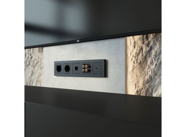 Рамка из поликарбоната на 5 постов Hammer черный W0052408