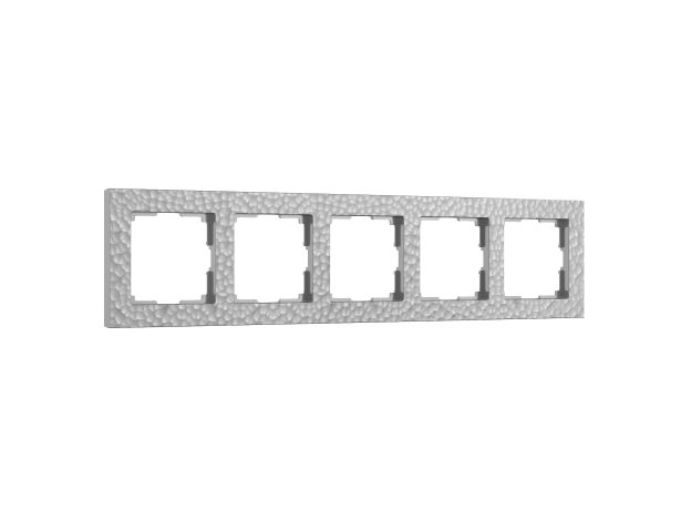 Рамка из поликарбоната на 5 постов Hammer серебряный W0052406