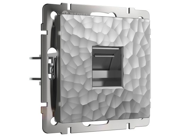 Розетка Ethernet RJ-45 (Hammaer серебряный) W1281006