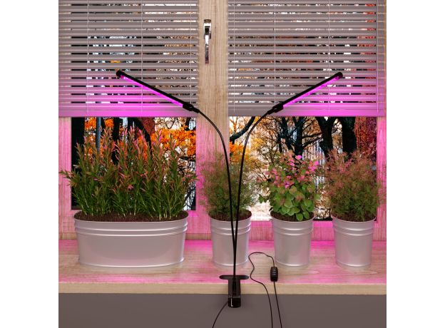 Светильник для растений на прищепке 16 Вт FT-005 чёрный