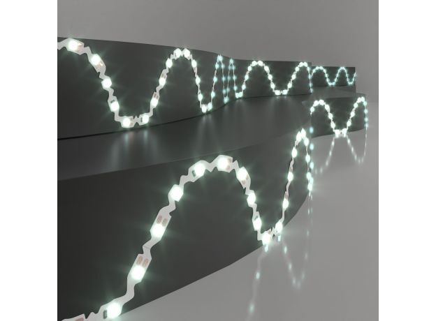 Светодиодная гибкая лента 12 В 6 Вт/м 60 Led/м 2835 IP20, холодный белый 6500K, 5 м Лента светодиодная гибкая 12V 6W 60Led 2835 IP20 холодный белый, 5м