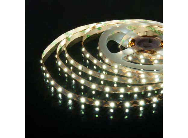 Светодиодная гибкая лента 12 В 6 Вт/м 60 Led/м 2835 IP20, холодный белый 6500K, 5 м Лента светодиодная гибкая 12V 6W 60Led 2835 IP20 холодный белый, 5м