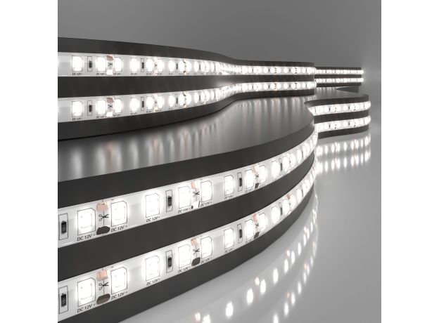 Светодиодная лента 12 В 9,6 Вт/м 120 Led/м 2835 IP65, дневной белый 4200K, 5 м Лента светодиодная 12V 9,6W 120Led 2835 IP65 дневной белый, 5м