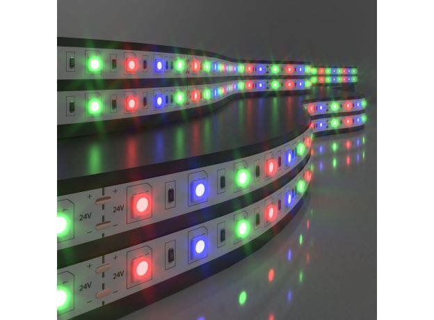 Светодиодная лента 24 В 14,4 Вт/м 60 Led/м 5050 IP20, RGB, 5 м Лента светодиодная 24V 14,4W 60Led 5050 IP20 RGB, 5м