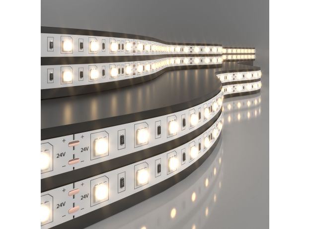 Светодиодная лента 24 В 14,4 Вт/м 60 Led/м 5050 IP20, теплый белый 3300K, 5 м Лента светодиодная 24V 14,4W 60Led 5050 IP20 теплый белый, 5м