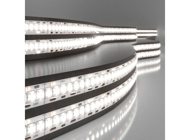 Светодиодная лента 24 В 16 Вт/м 240 Led/м 2835 IP65, дневной белый 4200K, 5 м Лента светодиодная 24V 16W 240Led 2835 IP65 дневной белый, 5м