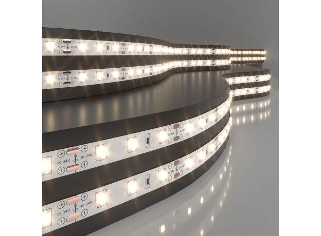Светодиодная лента 24 В 4,8 Вт/м 60 Led/м 2835 IP20, теплый белый 3300K, 5 м Лента светодиодная 24V 4,8W 60Led 2835 IP20 теплый белый, 5м