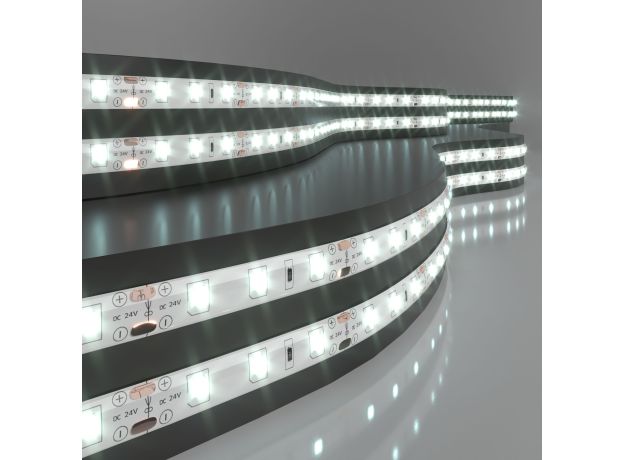 Светодиодная лента 24 В 4,8 Вт/м 60 Led/м 2835 IP65, холодный белый 6500K, 5 м Лента светодиодная 24V 4,8W 60Led 2835 IP65 холодный белый, 5м