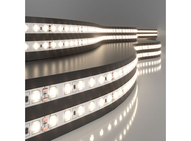 Светодиодная лента 24 В 9,6 Вт/м 120 Led/м 2835 IP20, теплый белый 3300K, 5 м Лента светодиодная 24V 9,6W 120Led 2835 IP20 теплый белый, 5м