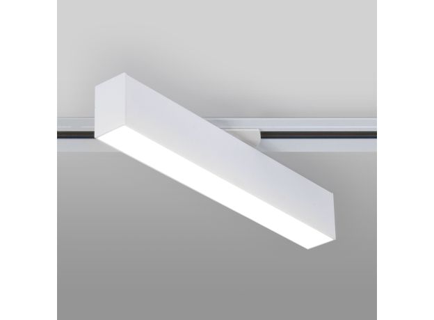 Трековый светодиодный светильник для однофазного шинопровода X-Line 10W 4200K белый матовый X-Line белый матовый 10W 4200K (LTB53) однофазный