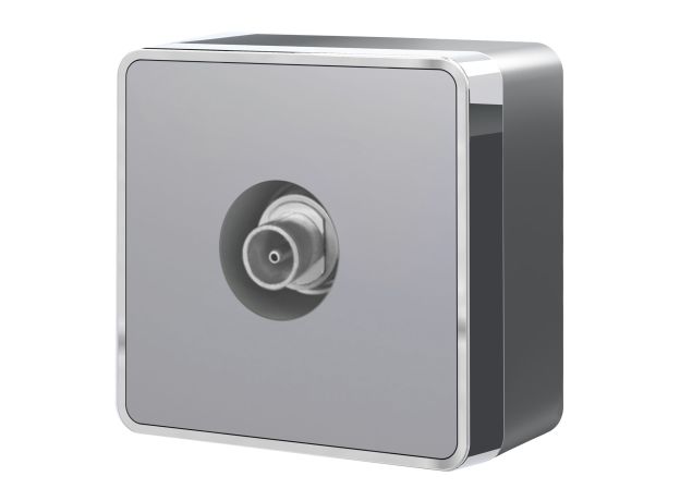 ТВ-розетка оконечная Gallant серебряный W5083006